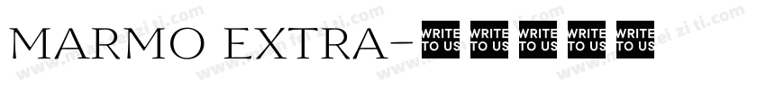 marmo extra字体转换